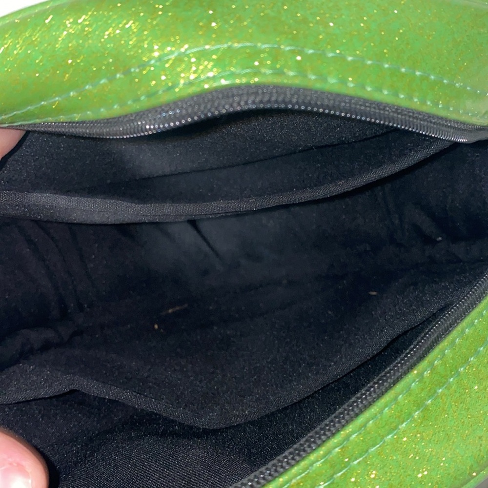 *Love Pain and Stitches Orange Green Slime Angry Pumpkin Halloween Purse - Picture 7 of 8